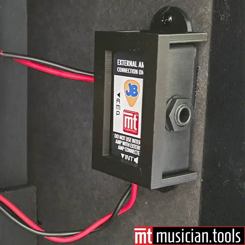 The KatCab KA/UA External Amp ModKit Installed with KatCab Cage